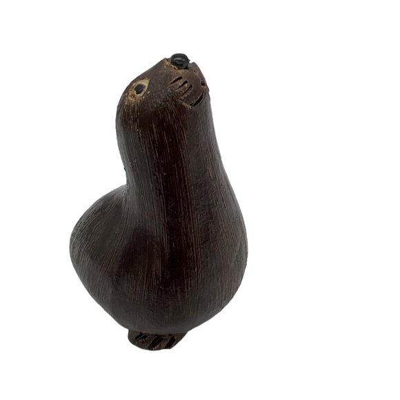 1979 JJ Madison Seal Figurine Hand Made Uruguay Artesania Rinconada 3.25" - Picture 4 of 5